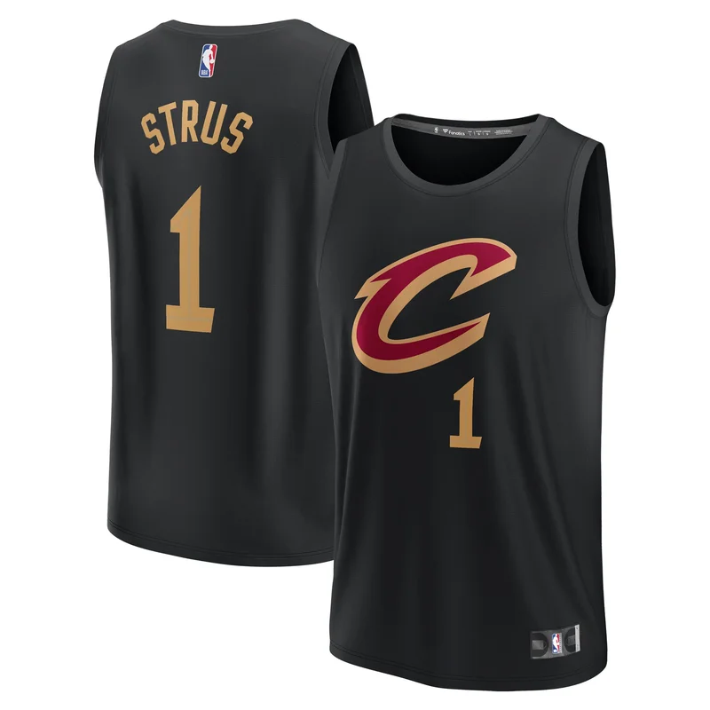 Max Strus Cleveland Cavaliers Jersey Fast Break Player - Association Edition - White - Image 2