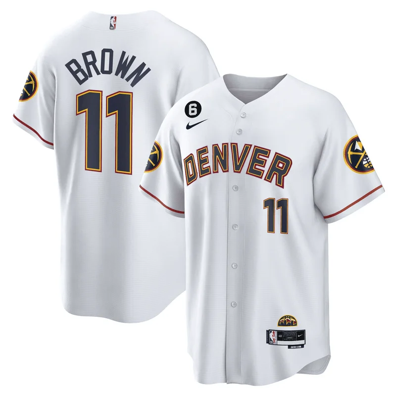 Aaron Gordon 50 Denver Nuggets Jersey Baseball - Blue - Image 3