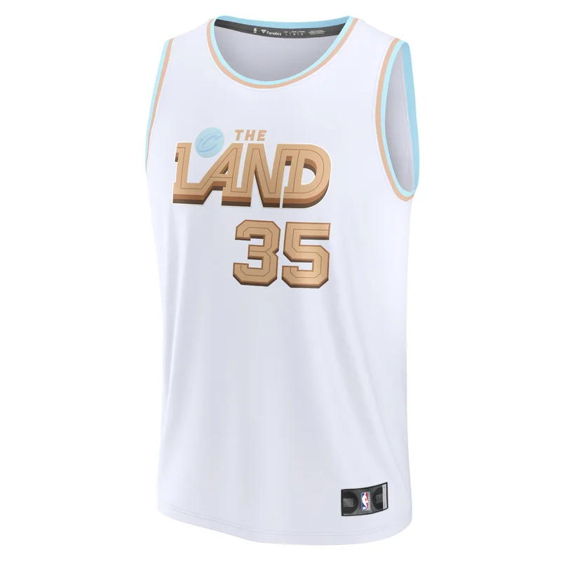 Donovan Mitchell Cleveland Cavaliers Jersey - City Edition - Wine - Image 3