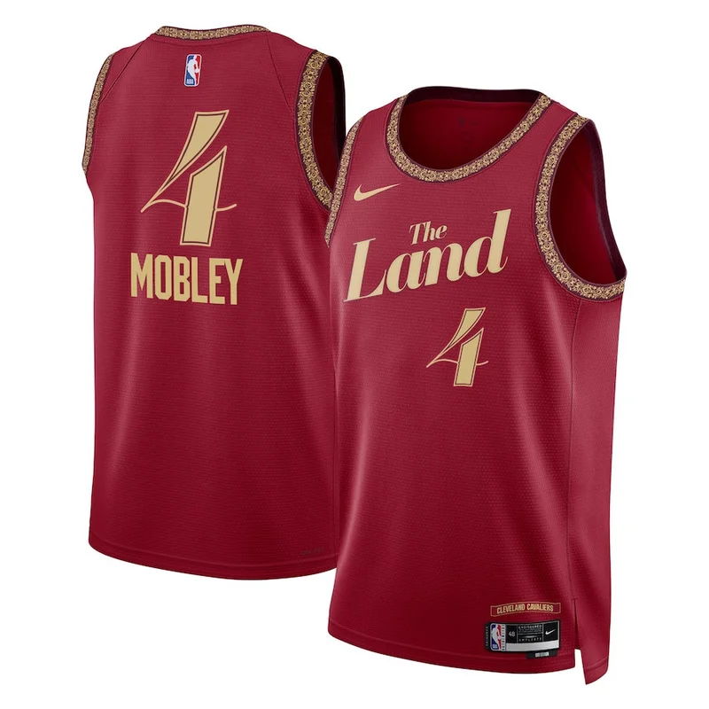 Evan Mobley 4 Cleveland Cavaliers Jersey 2023/24 City Edition Swingman - Wine