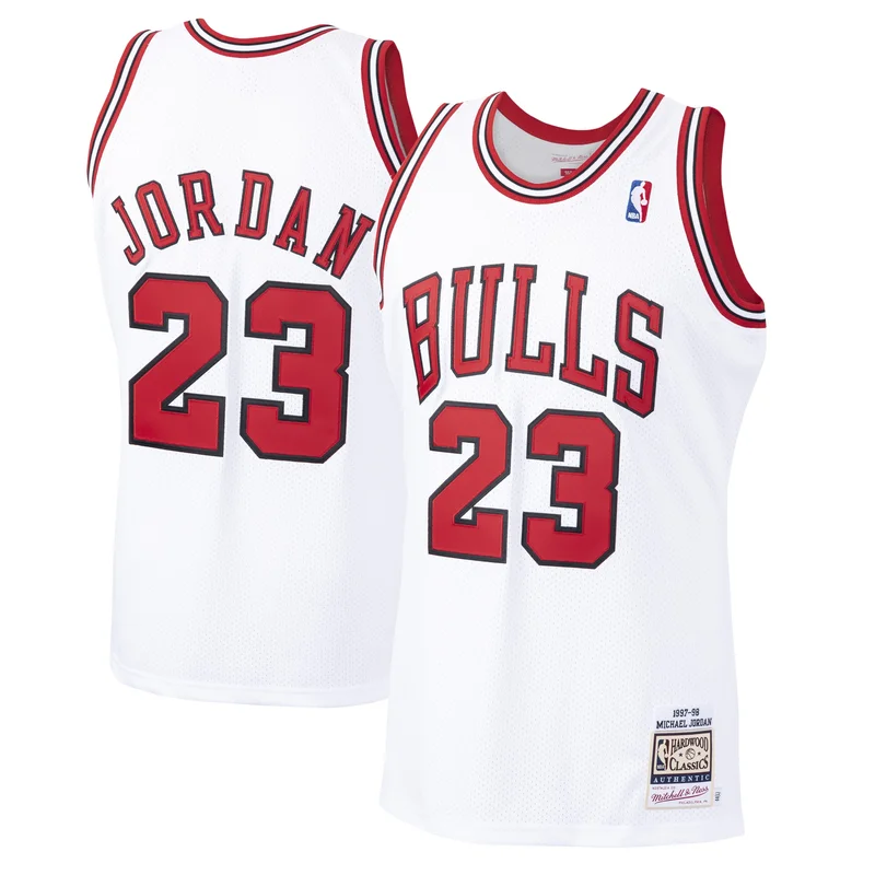 Michael Jordan Chicago Bulls Jersey 1995 96 Hardwood Classics - Black - Image 5