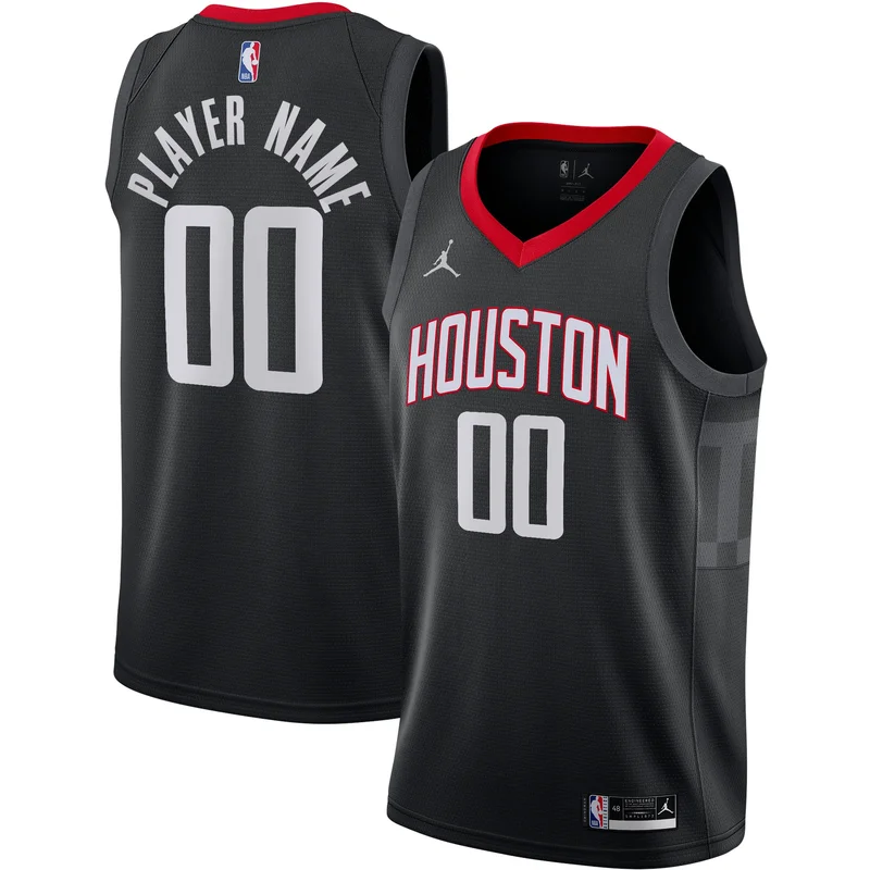Houston Rockets Jersey Jordan Brand Swingman Custom - Statement Edition - Black