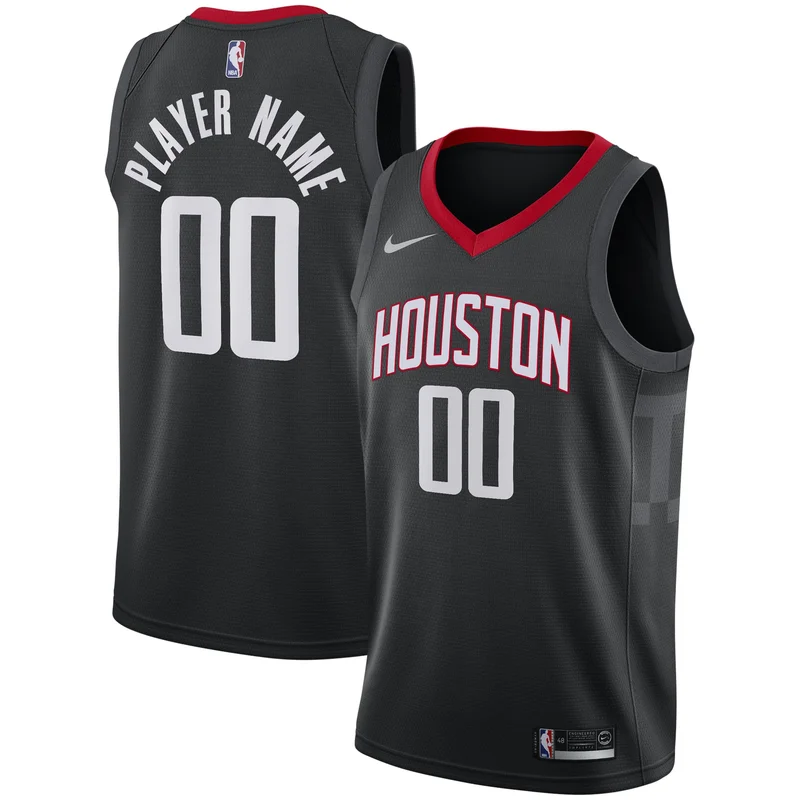 Houston Rockets Jersey 2021 22 Diamond Swingman Custom - Icon Edition - Red - Image 3