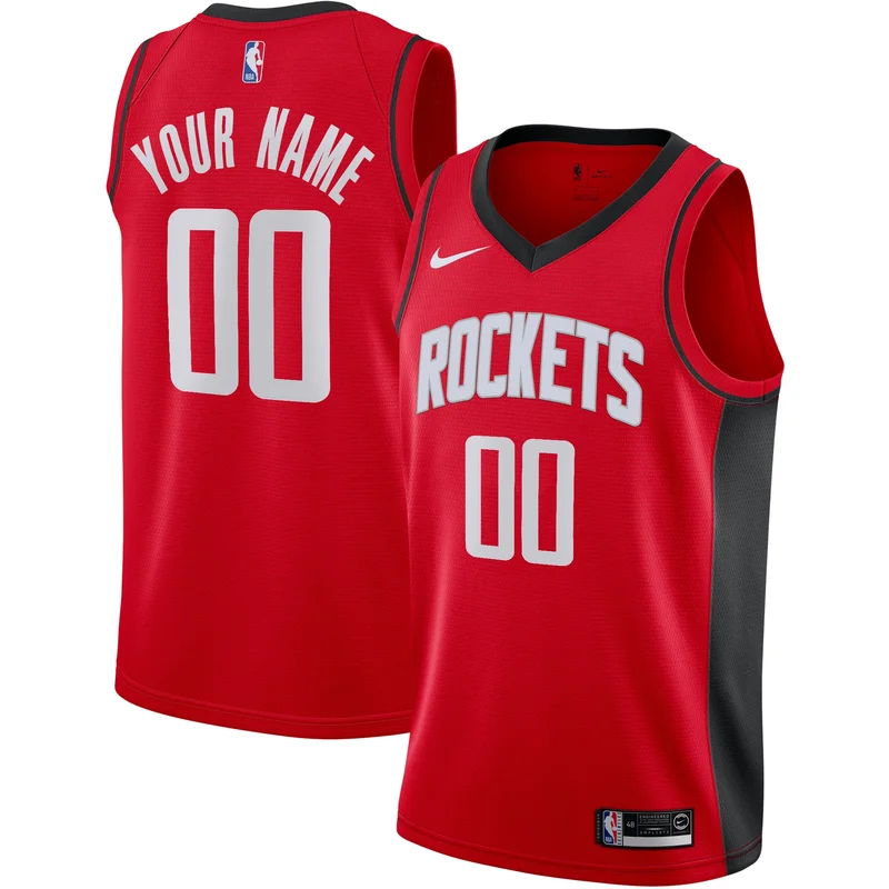 Houston Rockets Jersey 2021 22 Diamond Swingman Custom - Icon Edition - Red - Image 2