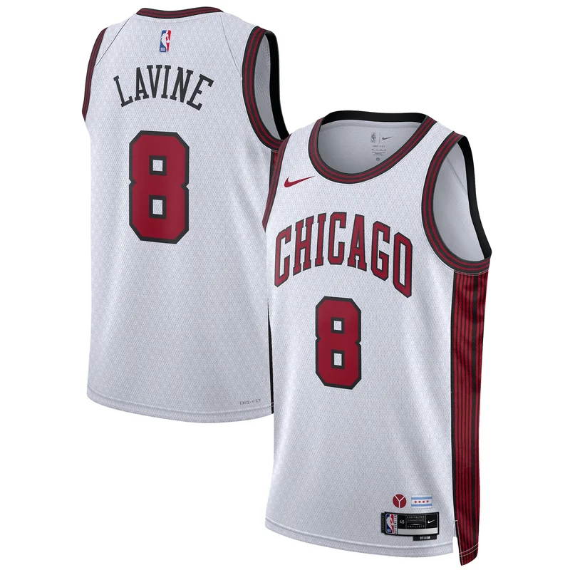 Nikola Vucevic Chicago Bulls Jersey Unisex Swingman - Icon Edition - Red - Image 5