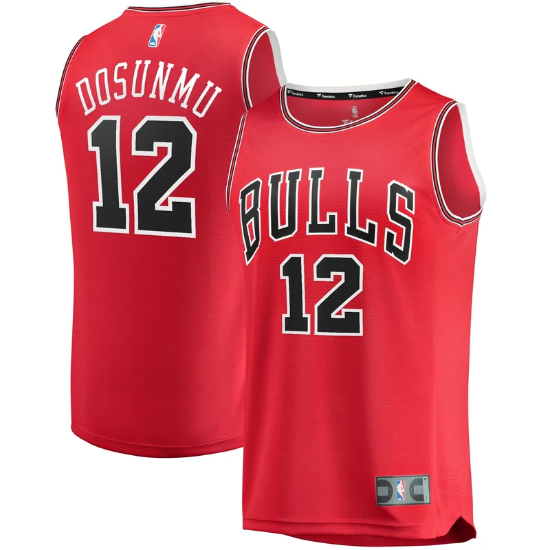 Alex Caruso Chicago Bulls Jersey Fast Break - Icon Edition - Red - Image 4