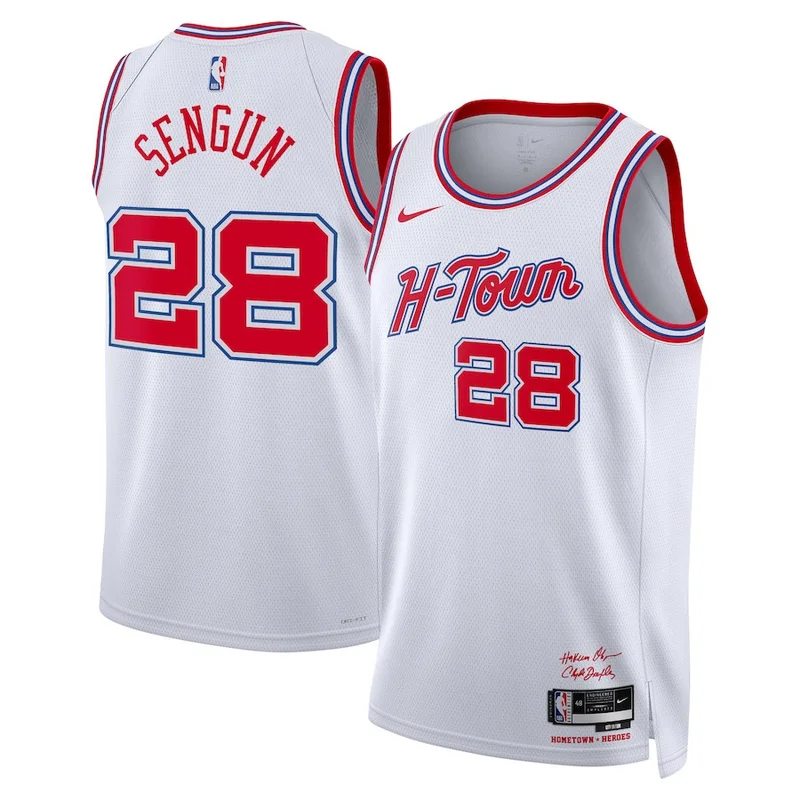 Alperen Sengun 28 Houston Rockets Jersey 2023/24 City Edition Swingman - White