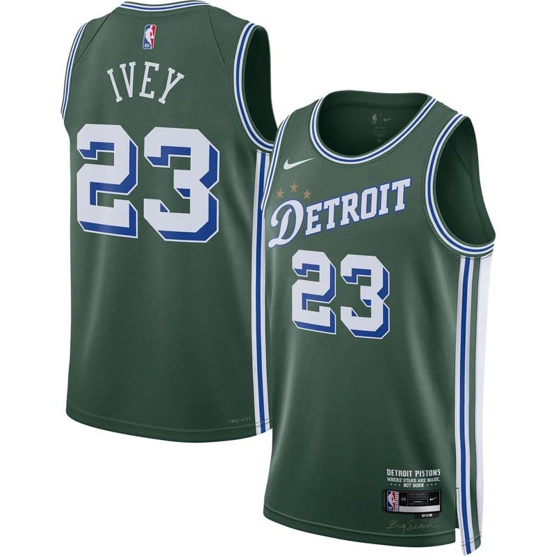 Jaden Ivey Detroit Pistons Jersey 2022 23 Swingman - City Edition - Green