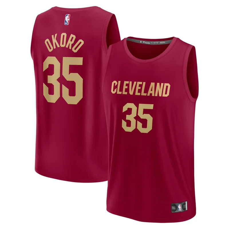 Donovan Mitchell Cleveland Cavaliers Jersey - City Edition - Wine - Image 2