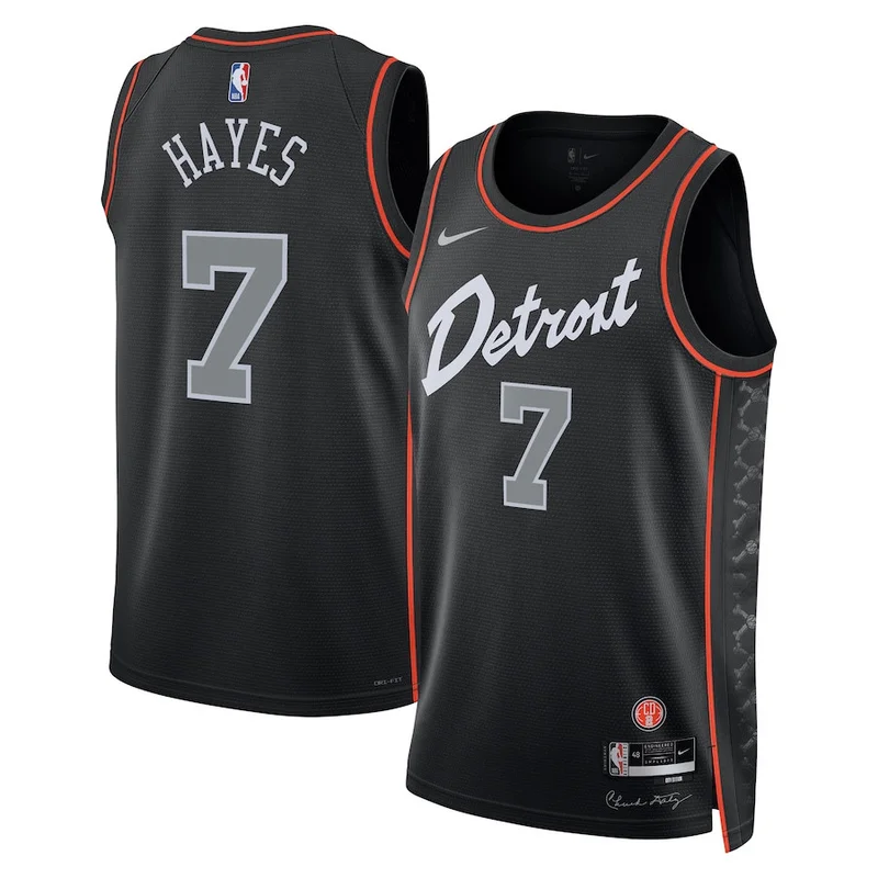 Cade Cunningham 2 Detroit Pistons Jersey 2023/24 City Edition Swingman - Black - Image 2