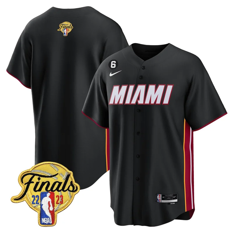 Kevin Love 42 Miami Heat Jersey Baseball - Black - Image 2