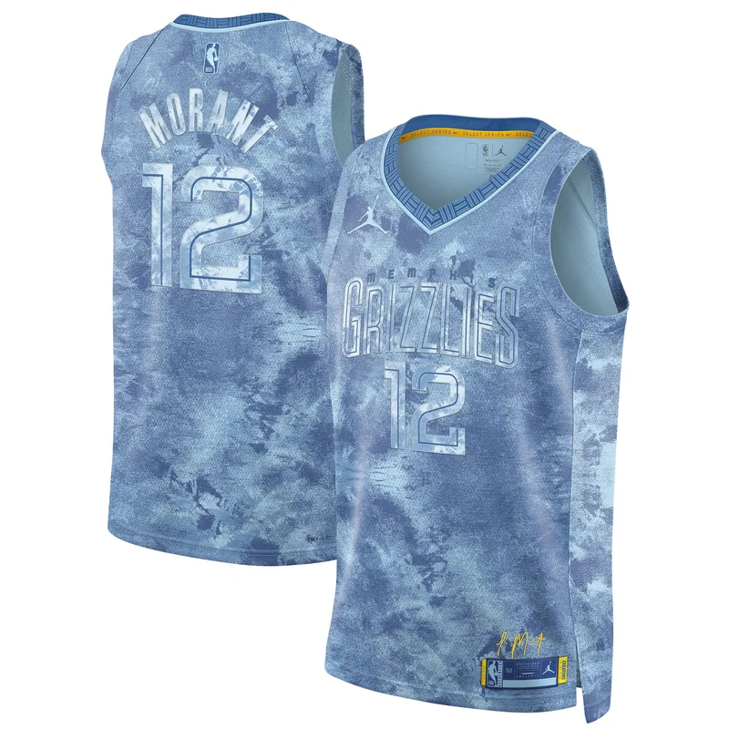 Ja Morant Memphis Grizzlies Jersey Unisex Select Series Swingman - Light Blue