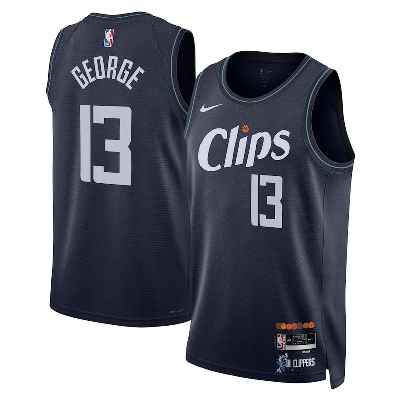 Ivica Zubac LA Clippers Jersey Fast Break - Icon Edition - Royal - Image 2