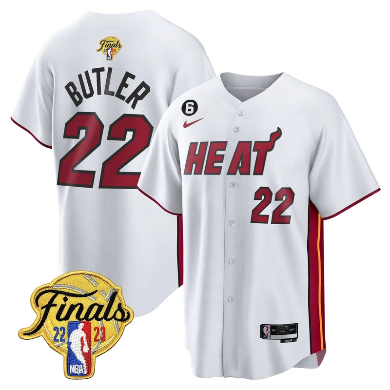 Bam Adebayo 13 Miami Heat Jersey 2023 Finals Baseball - Association - Image 4