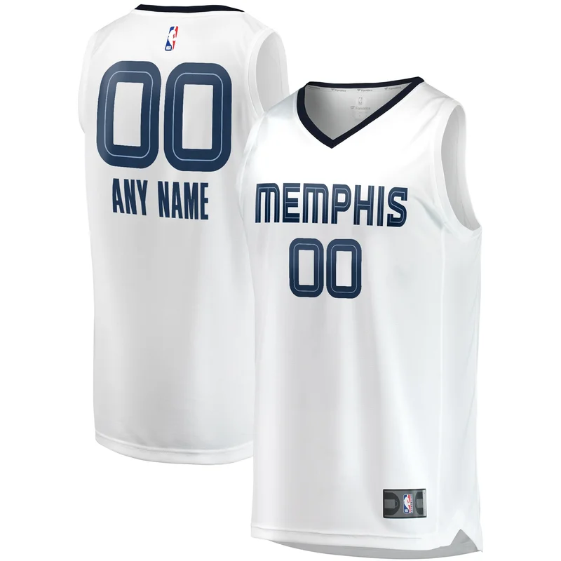 Memphis Grizzlies Jersey Fast Break Custom - Association Edition - White