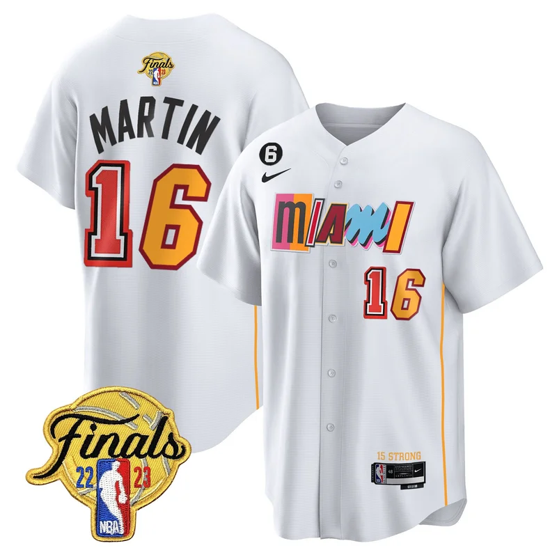 Bam Adebayo 13 Miami Heat Jersey 2023 Finals Baseball - Black Limited - Image 3