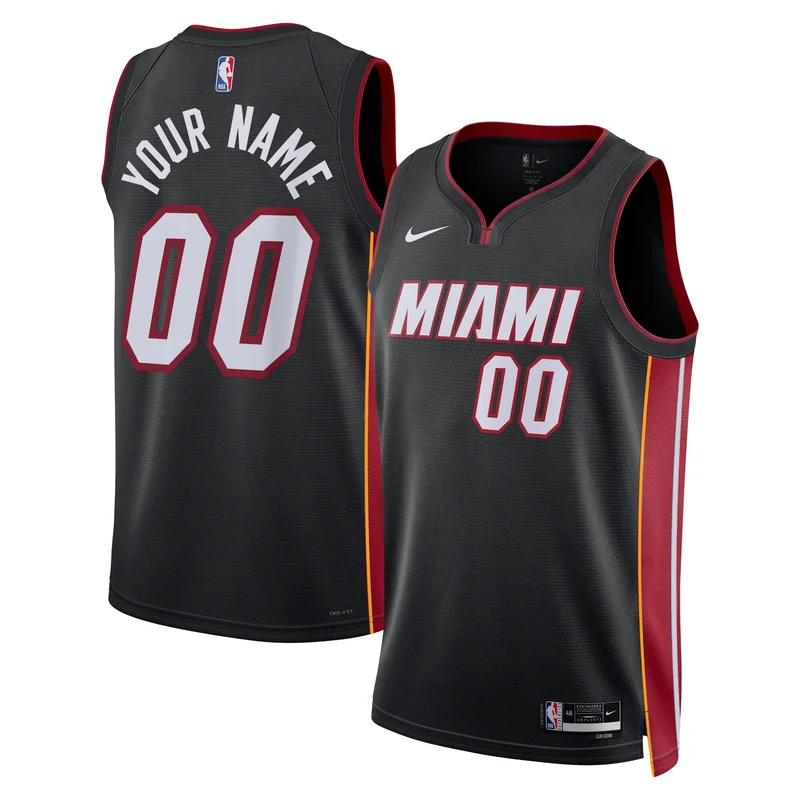 Harold Miner Miami Heat Jersey 1992 93 Hardwood Classics Swingman Throwback - Black - Image 5