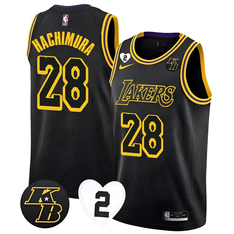 Rui Hachimura 28 Los Angeles Lakers Jersey Alternate Baseball - White - Image 3