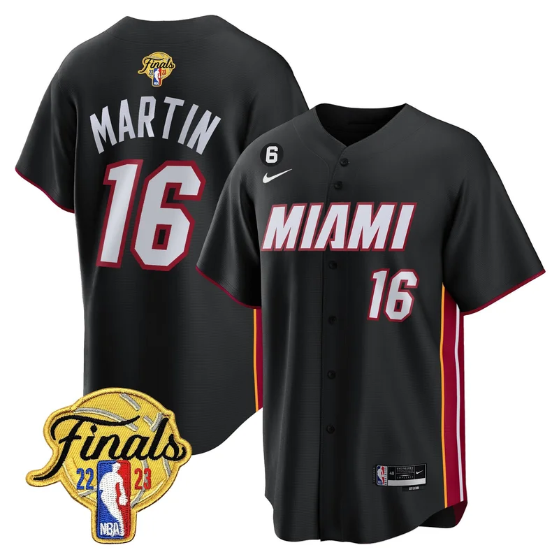 Bam Adebayo 13 Miami Heat Jersey 2023 Finals Baseball - Association - Image 3