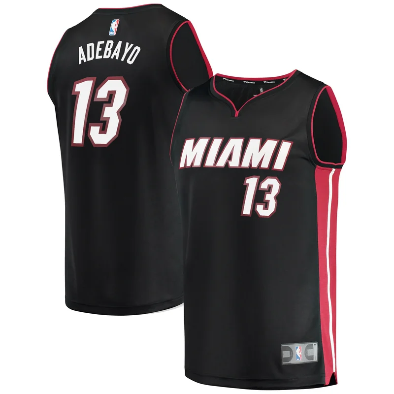 Bam Adebayo 13 Miami Heat Jersey 2023 Finals Baseball - Black Gold - Image 4