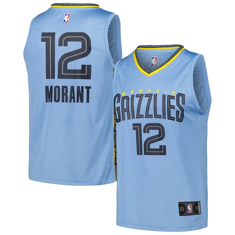 Memphis Grizzlies Jersey 2023/24 City Edition Swingman Custom - Black - Image 3