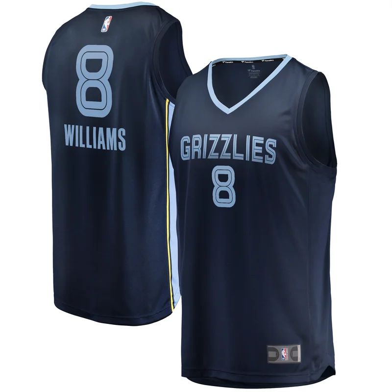 Memphis Grizzlies Jersey Fast Break Custom - Association Edition - White - Image 4