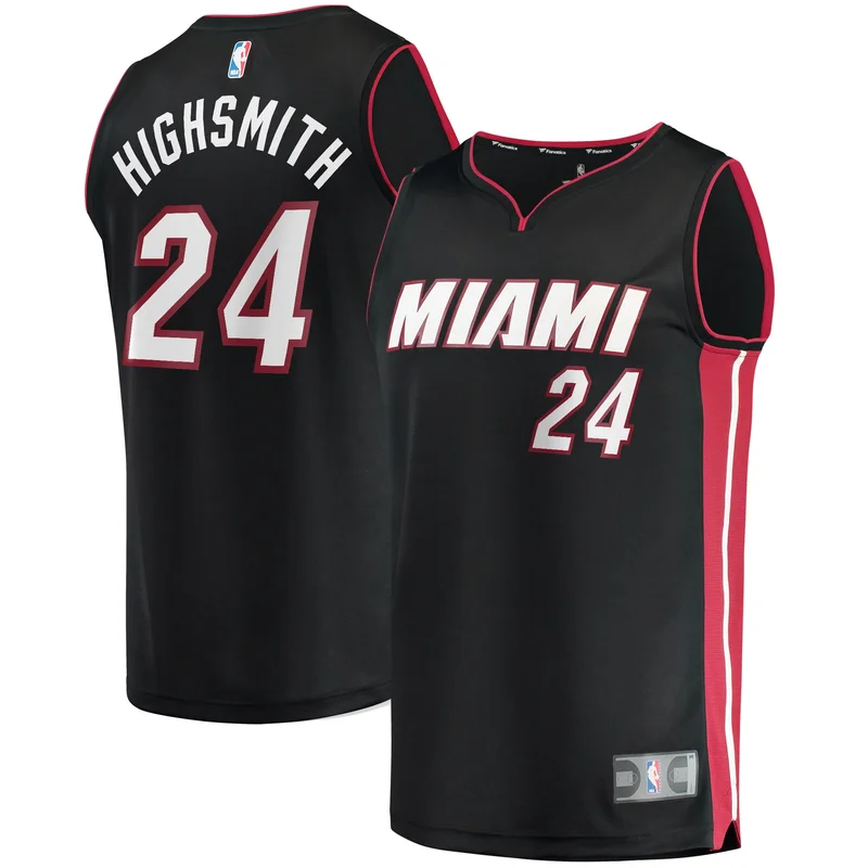 Harold Miner Miami Heat Jersey 1992 93 Hardwood Classics Swingman Throwback - Black - Image 2
