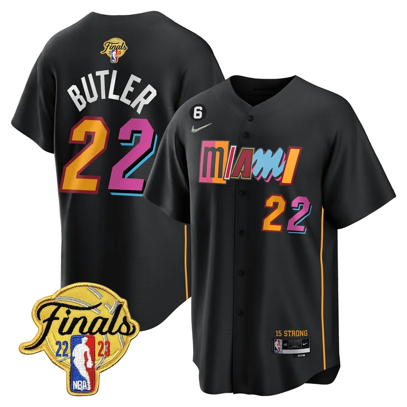Bam Adebayo 13 Miami Heat Jersey 2023 Finals Baseball - Association - Image 5