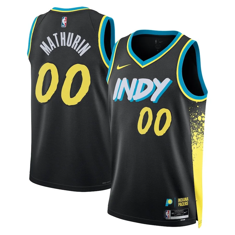 Yao Ming Houston Rockets Jersey Hardwood Classics 2004 05 Split Swingman - Navy Red - Image 5