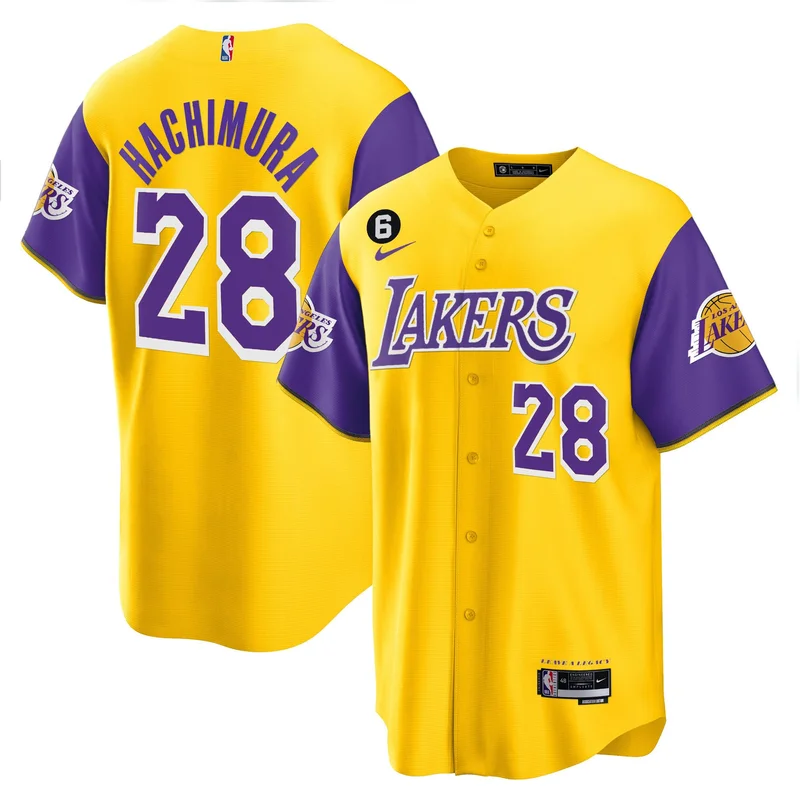 LeBron James 6 Los Angeles Lakers Jersey Kobe & Gigi Patch 2023 - Black Mamba - Image 5