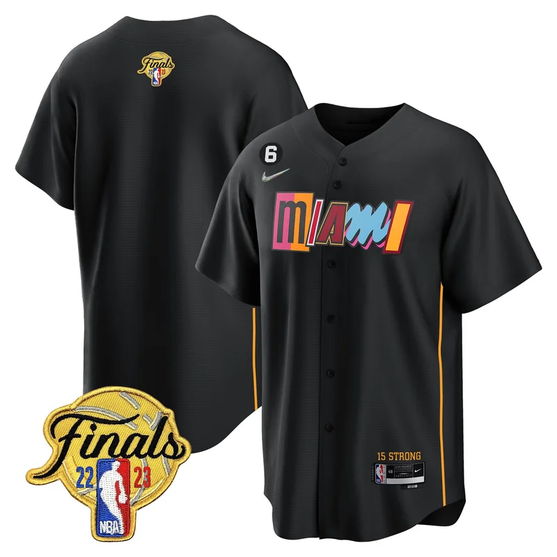 Miami Heat Jersey 2023 Finals Baseball - City Black