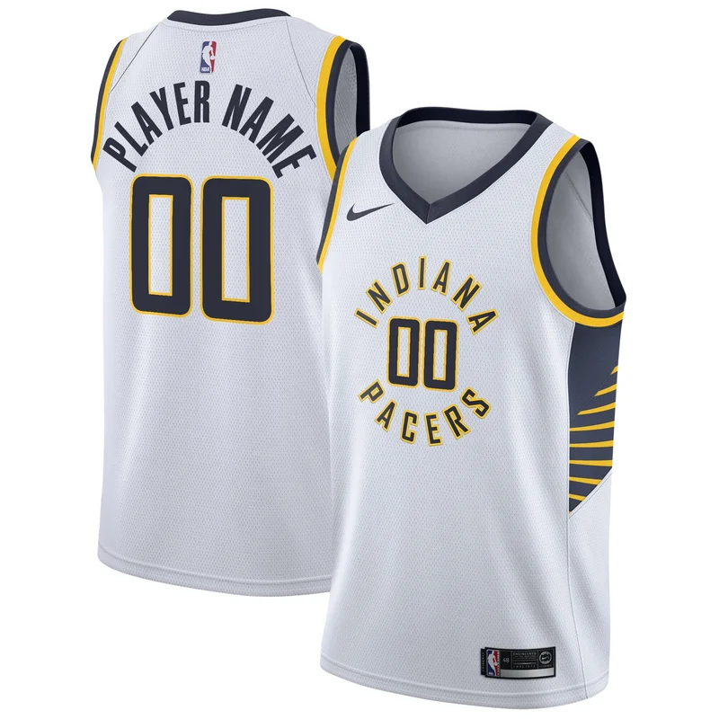 Indiana Pacers Jersey 2020 21 Swingman Custom - Association Edition - White