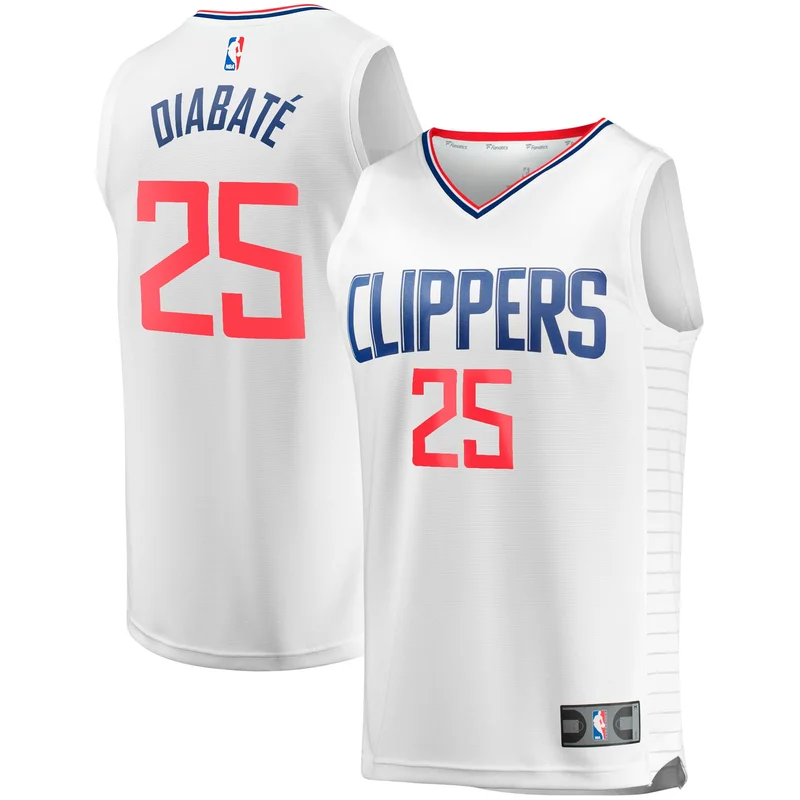 Brandon Boston LA Clippers Jersey Fast Break Player - Association Edition - White - Image 5