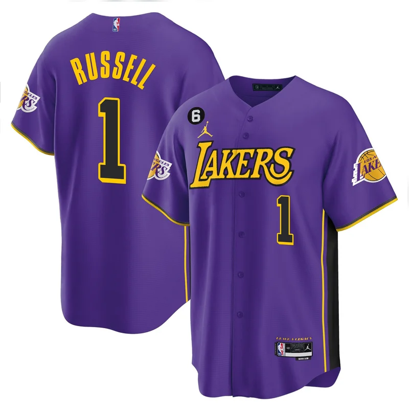 Anthony Davis 3 Los Angeles Lakers Jersey Baseball - White - Image 5