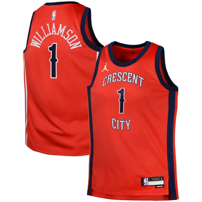 Zion Williamson New Orleans Pelicans Jersey Jordan Brand Swingman Statement - Red