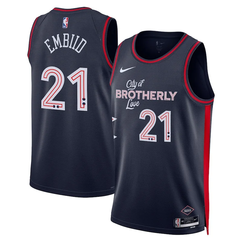 James Harden 1 Philadelphia 76ers Jersey 2023/24 City Edition Swingman - Navy - Image 2