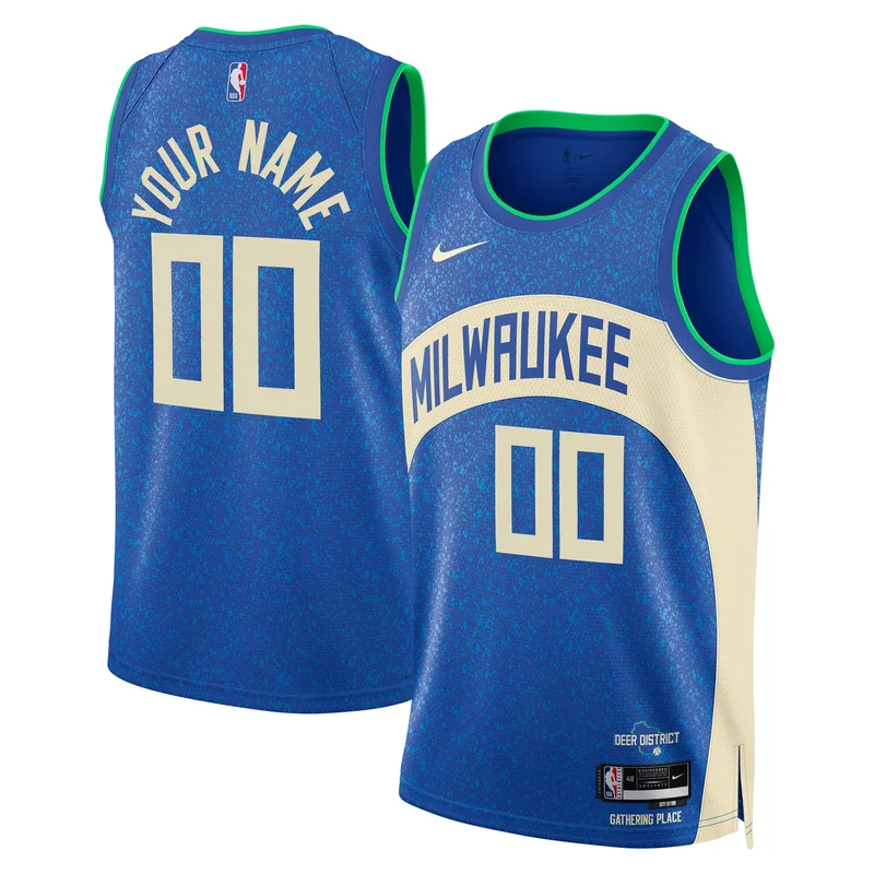 Milwaukee Bucks Jersey 2020 21 Swingman Custom - Association Edition - White - Image 4