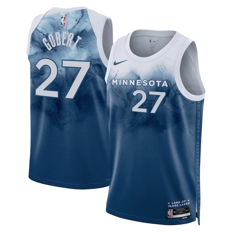 Minnesota Timberwolves Jersey Swingman Custom Navy - Icon Edition - Image 3