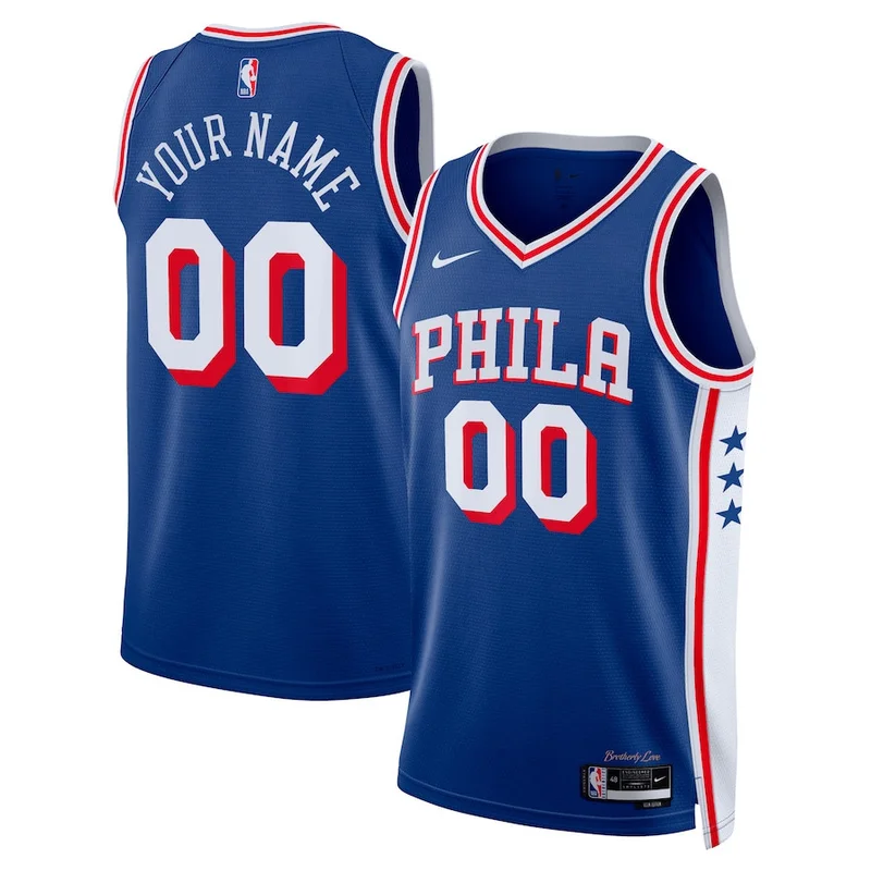 Philadelphia 76ers Jersey Association Swingman Custom - White - Image 2
