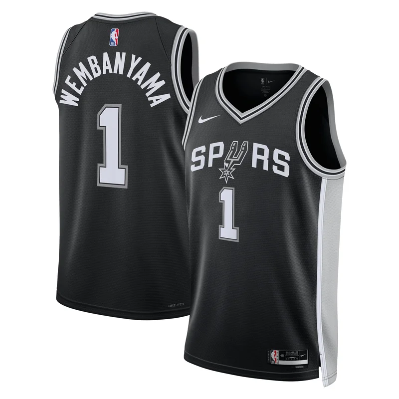 Victor Wembanyama 1 San Antonio Spurs Jersey 2023/24 City Edition Swingman - White - Image 2