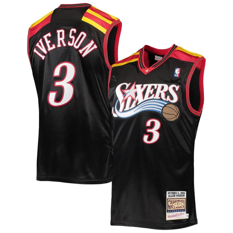 Allen Iverson Philadelphia 76ers Jersey 2001 02 Hardwood Classics Swingman - White - Image 5