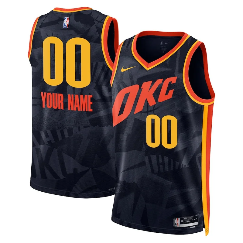 Oklahoma City Thunder Jersey 2023/24 City Edition Swingman Custom - Navy