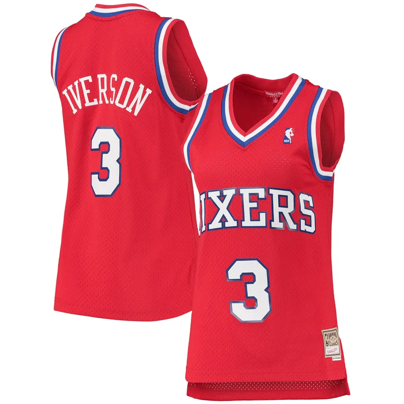 Allen Iverson Philadelphia 76ers Jersey 2000 01 Hardwood Classics Swingman - - Image 2