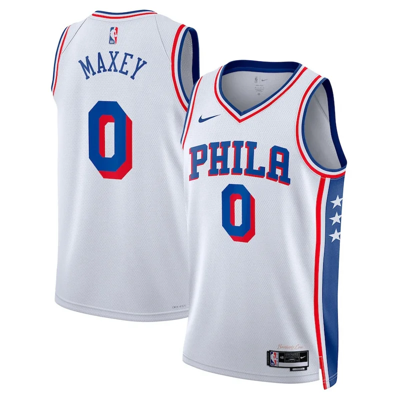 Philadelphia 76ers Jersey Association Swingman Custom - White - Image 3