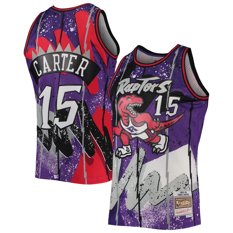 Vince Carter Toronto Raptors Jersey Hardwood Classics 1998 99 Hyper Hoops Swingman -