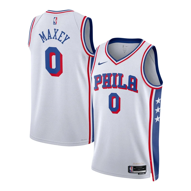 Tyrese Maxey Philadelphia 76ers Jersey Unisex Swingman - Association Edition - White