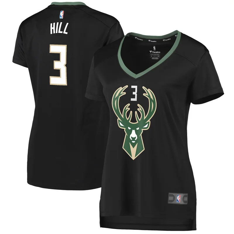Brook Lopez Milwaukee Bucks Jersey Fast Break Player Green - Icon Edition - Image 3