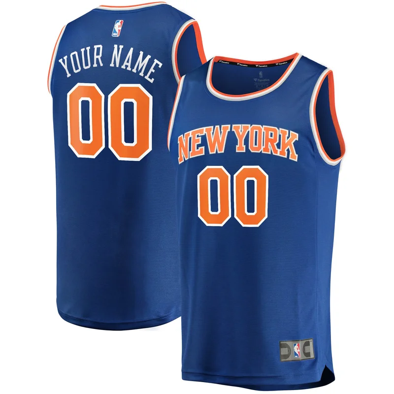 Allan Houston New York Knicks Jersey Hardwood Classics Swingman - Blue - Image 4