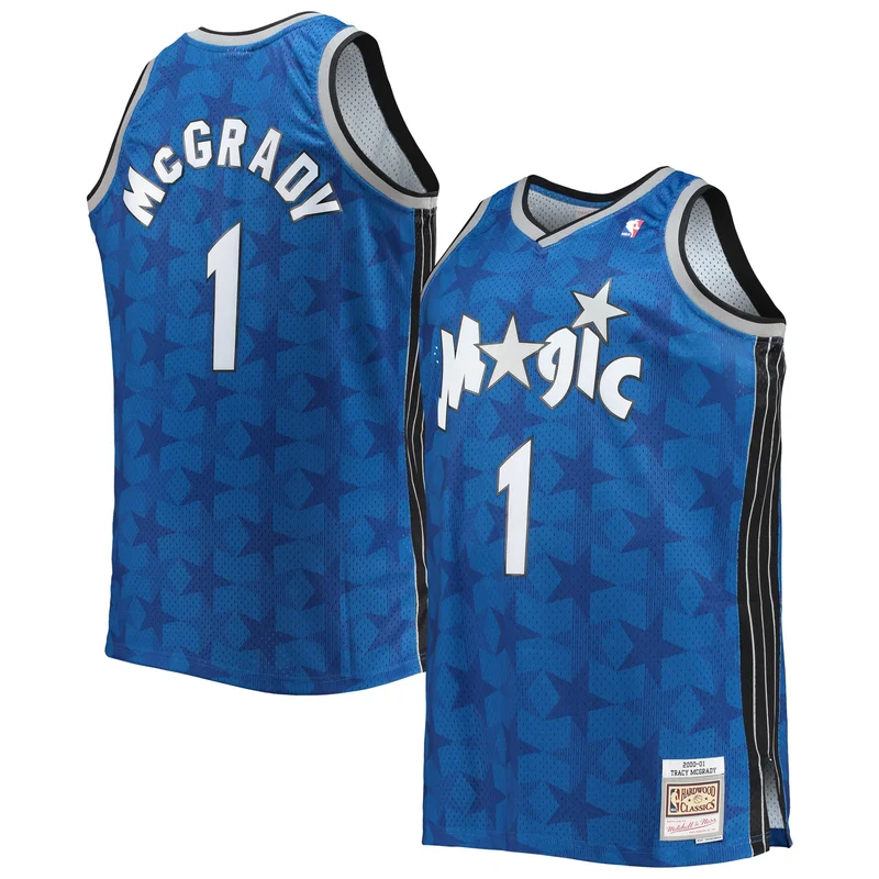 Tracy McGrady Orlando Magic Jersey Big & Tall 2000 01 Hardwood Classics Swingman - Blue