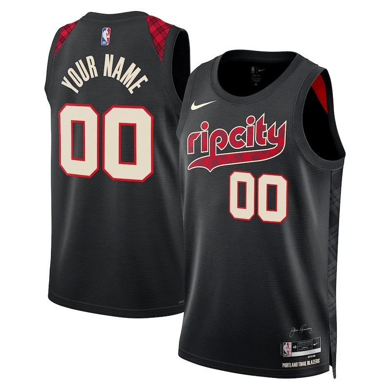 Jabari Walker Portland Trail Blazers Jersey Fast Break - Icon Edition - Black - Image 3